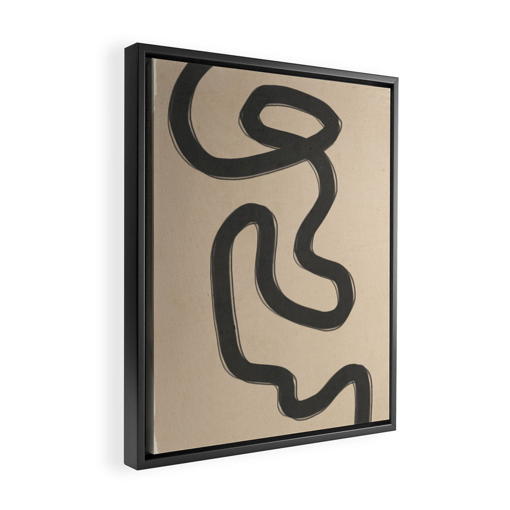 Abstract line art 43 Framed Canvas Print Gallery Image 2