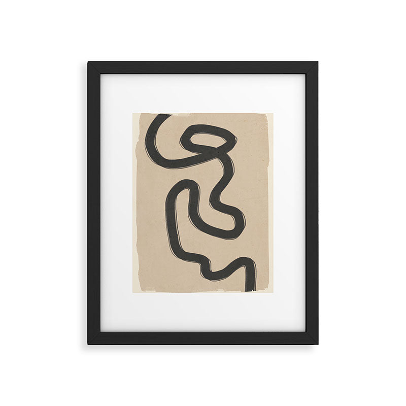 Abstract line art 43 Framed Art Print Gallery Image 5