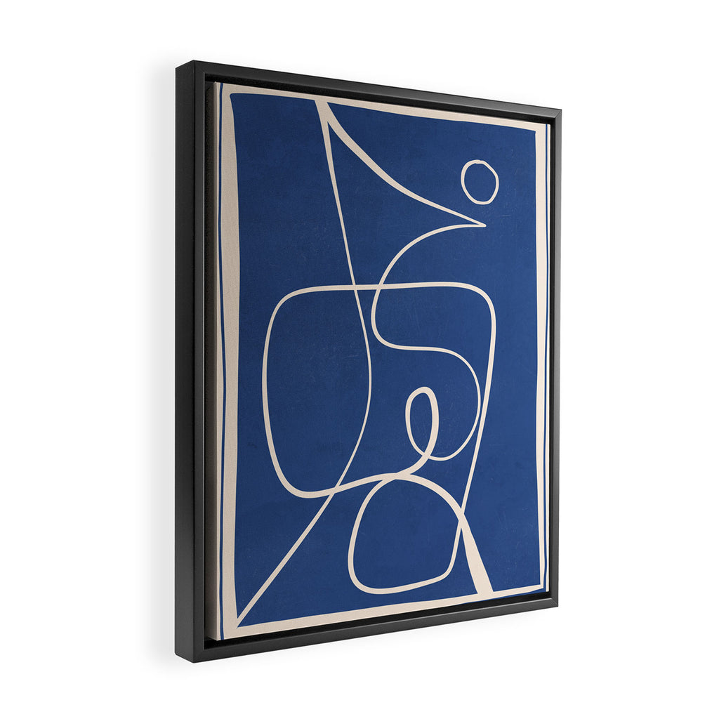 Abstract line art 44 Framed Canvas Print Gallery Image 2