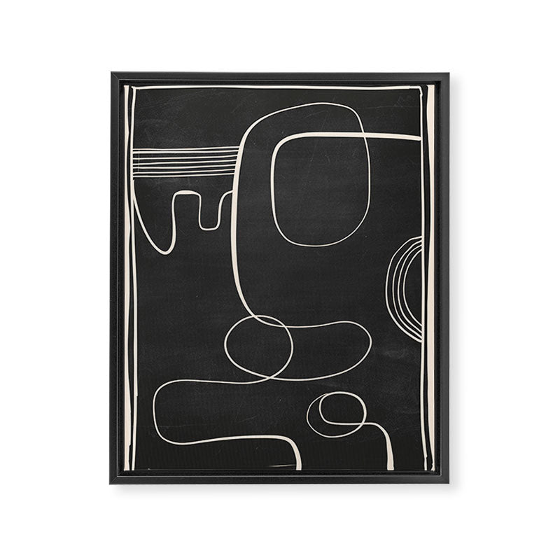 Abstract line art 48 Framed Canvas Print Gallery Image 6