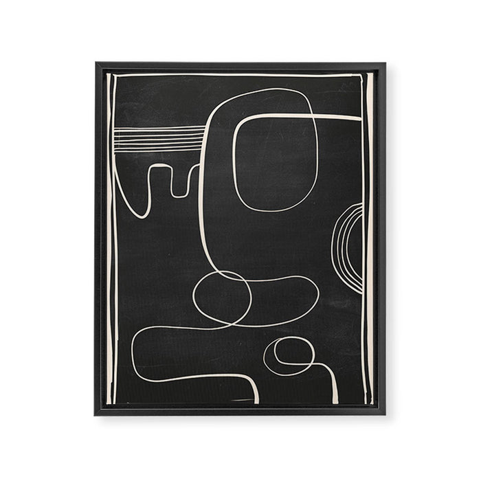 Abstract line art 48 Framed Canvas Print Gallery Image 1