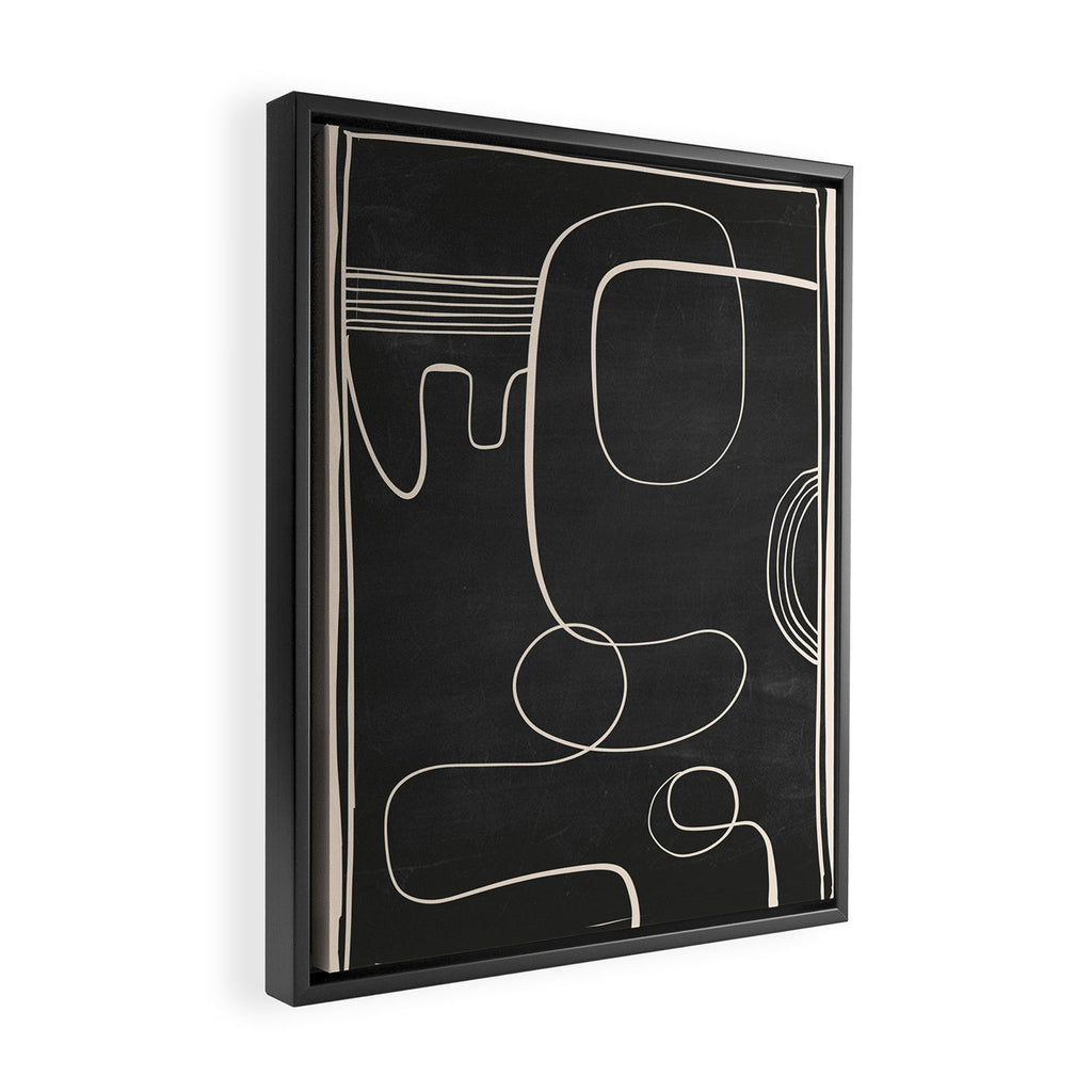 Abstract line art 48 Framed Canvas Print Gallery Image 2