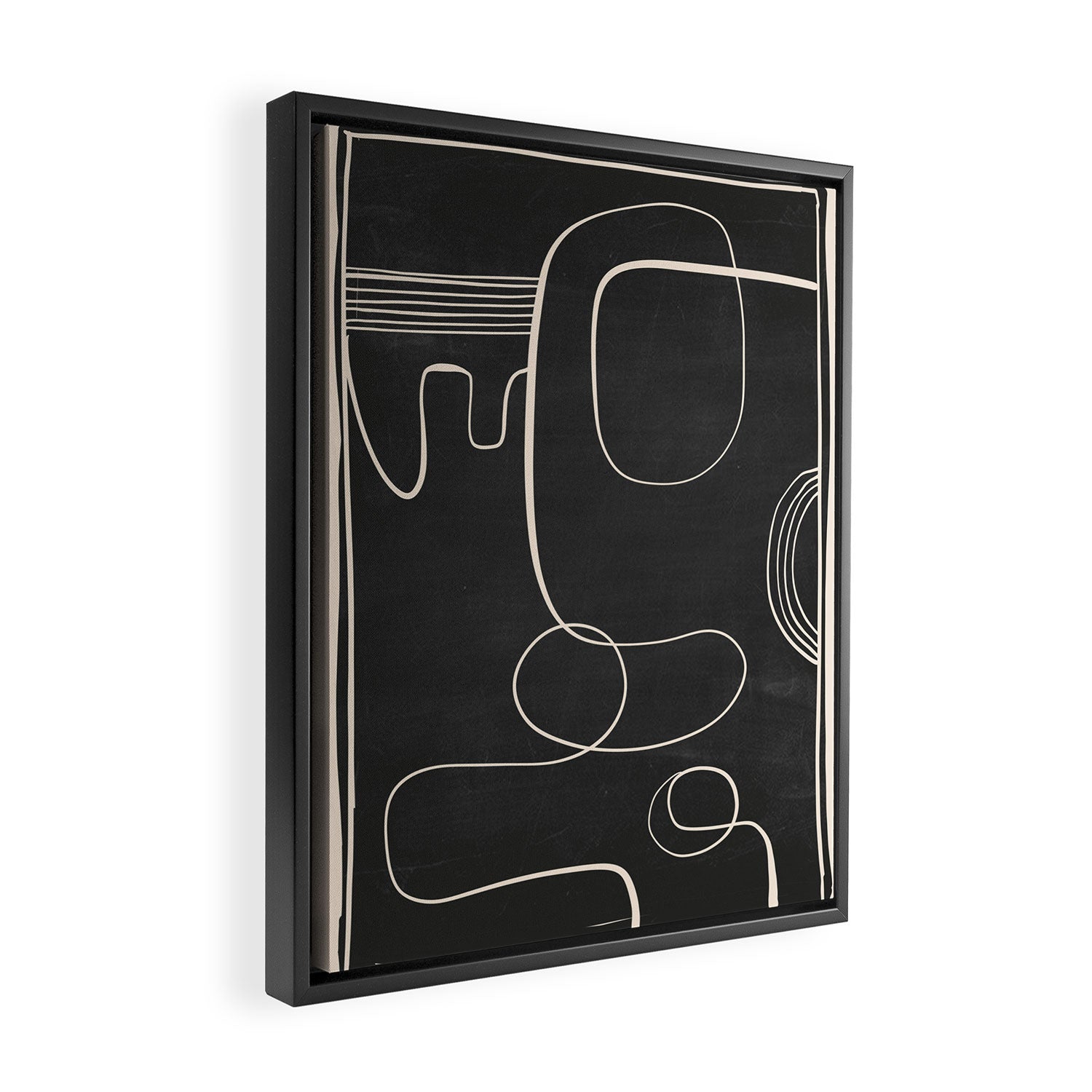 Abstract line art 48 Framed Canvas Print Gallery Image 2