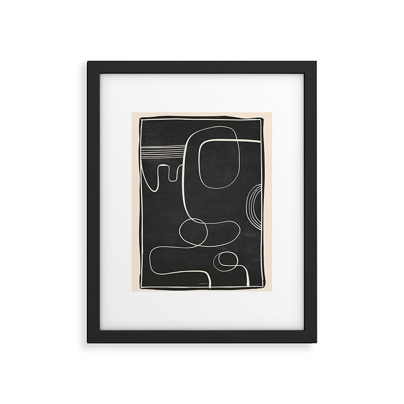 Abstract line art 48 Framed Art Print Gallery Image 5