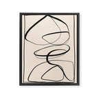 Abstract line art 48a Framed Canvas Print Gallery Image 6