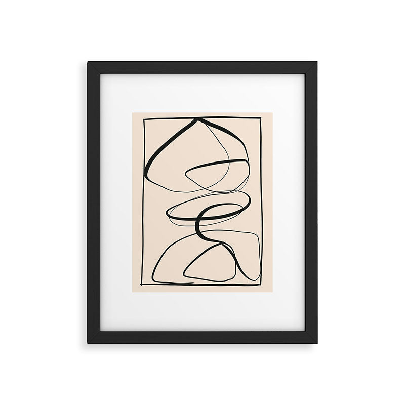 Abstract line art 48a Framed Art Print Gallery Image 5
