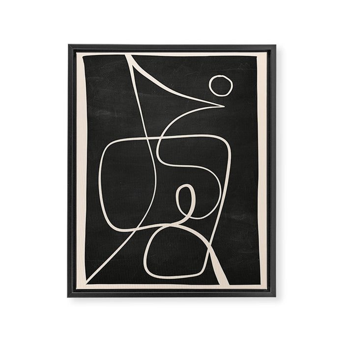 Abstract line art 49 Framed Canvas Print Gallery Image 1