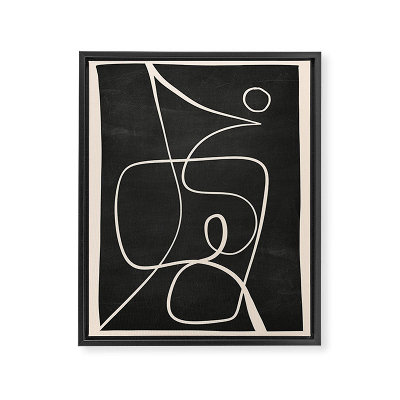 Abstract line art 49 Framed Canvas Print Gallery Image 6