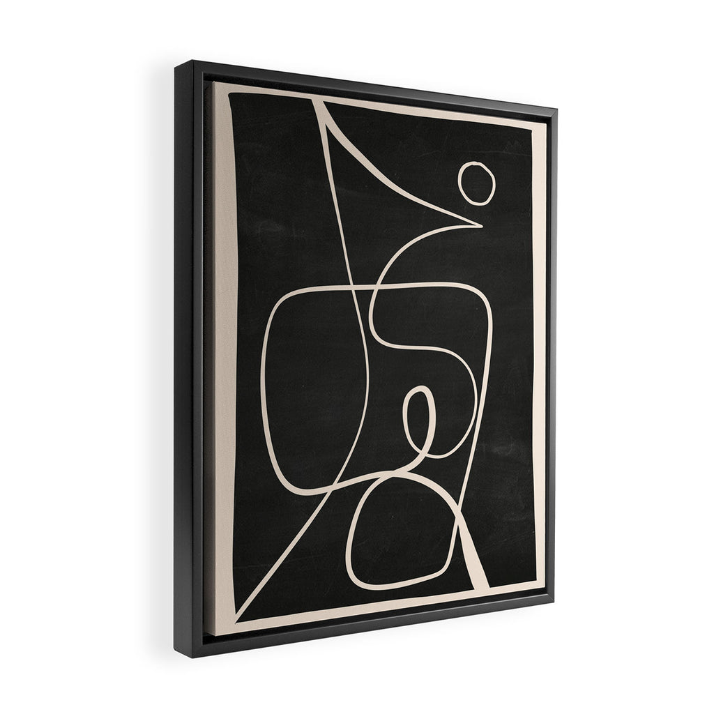 Abstract line art 49 Framed Canvas Print Gallery Image 2