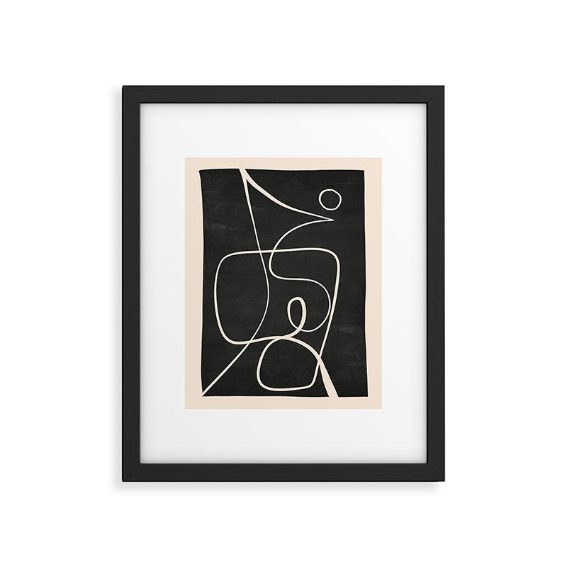 Abstract line art 49 Framed Art Print Gallery Image 5