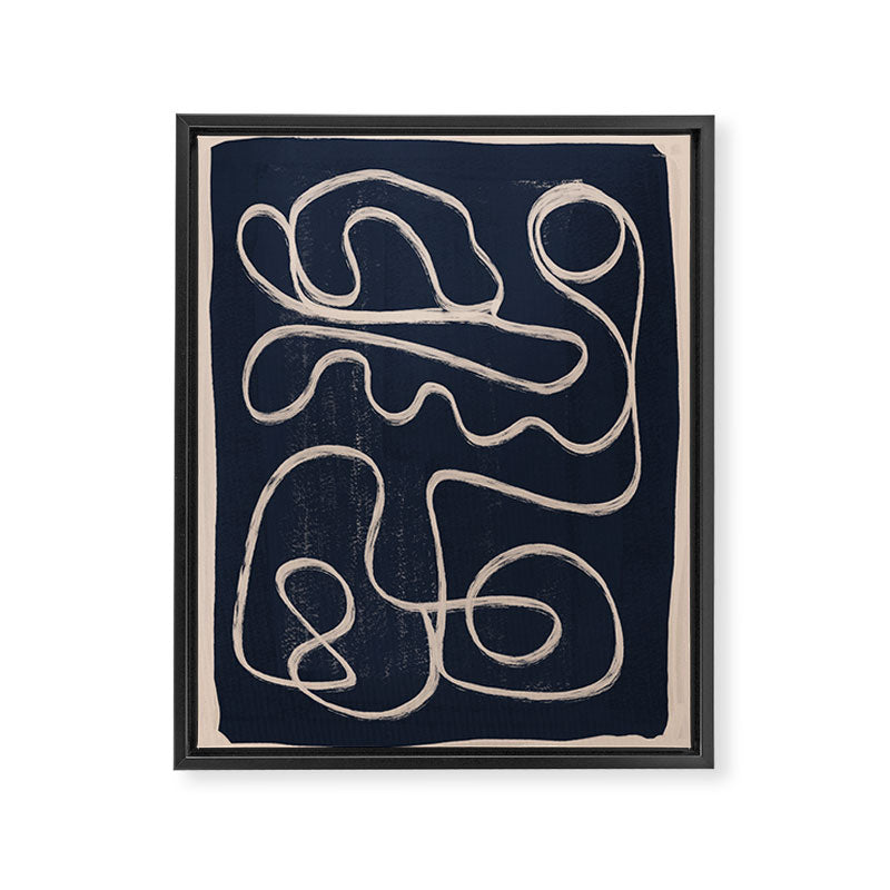 Abstract line art 52 Framed Canvas Print Gallery Image 6