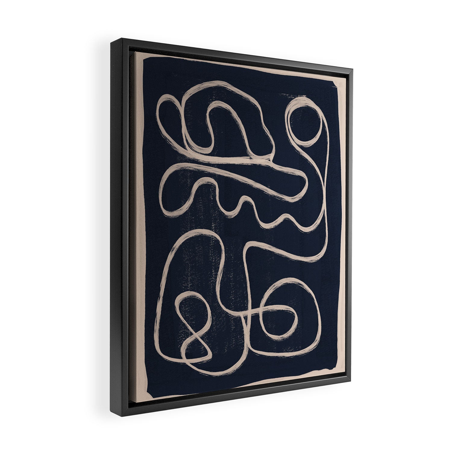 Abstract line art 52 Framed Canvas Print Gallery Image 2