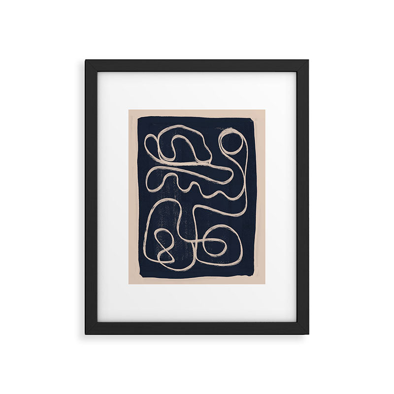 Abstract line art 52 Framed Art Print Gallery Image 5