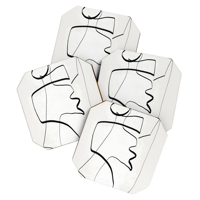 Abstract line art 6 Coaster Gallery Image 1