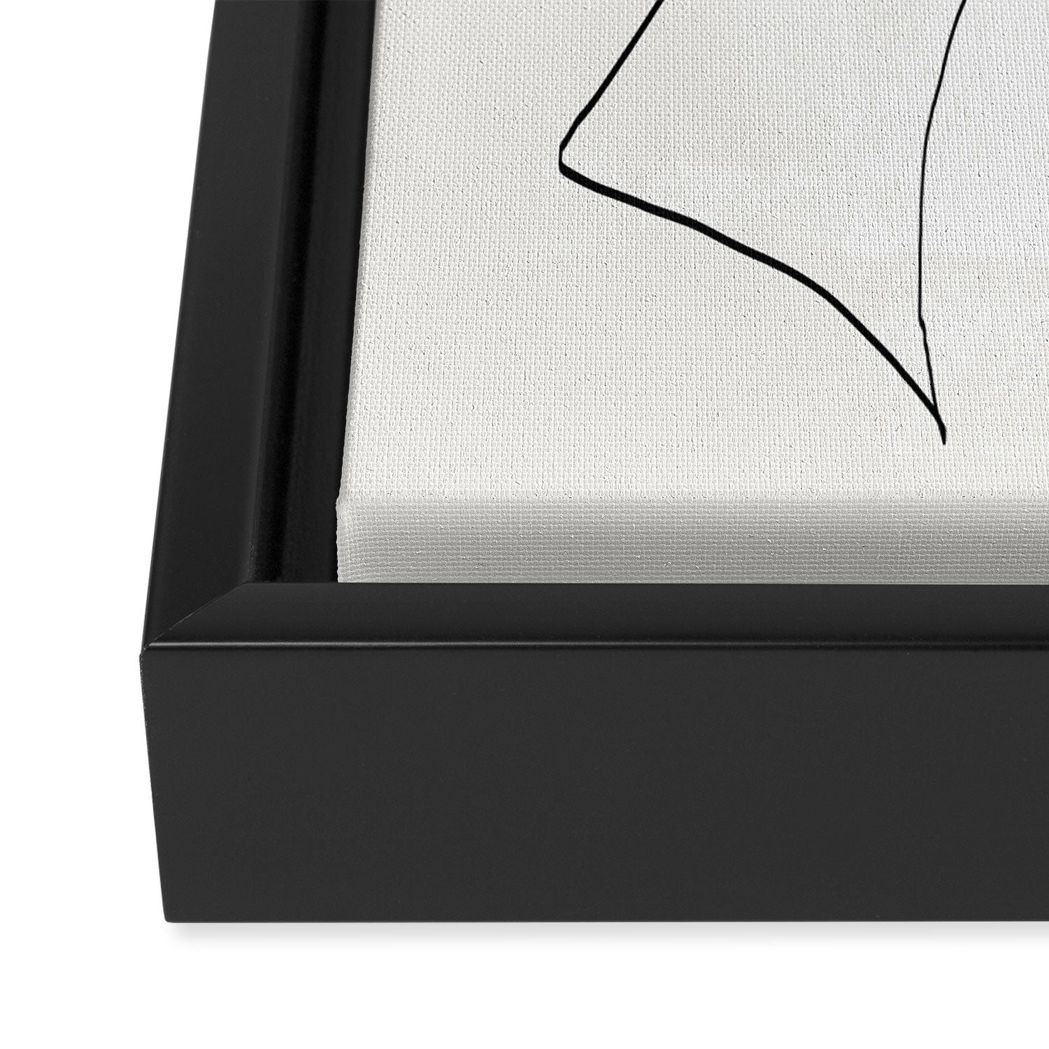 Abstract line art 6 Framed Canvas Print Gallery Image 3