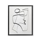 Abstract line art 6 Framed Canvas Print Gallery Image 6