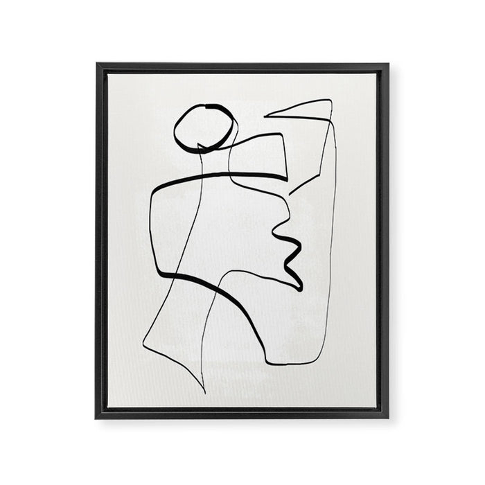 Abstract line art 6 Framed Canvas Print Gallery Image 1