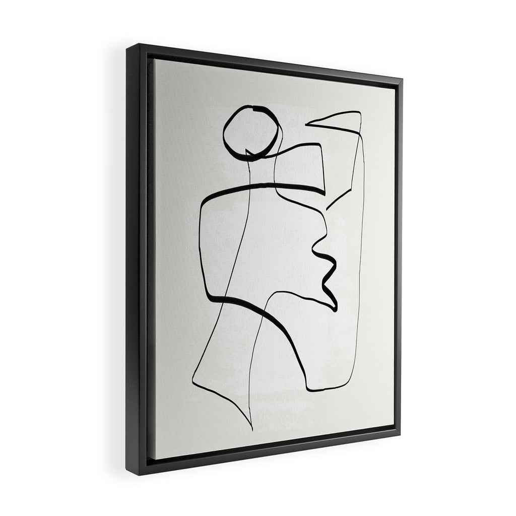 Abstract line art 6 Framed Canvas Print Gallery Image 2