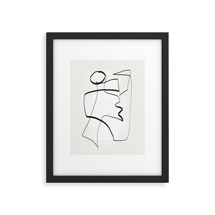 Abstract line art 6 Framed Art Print Gallery Image 1