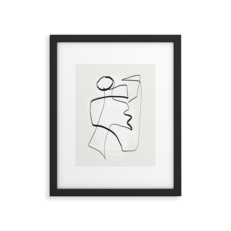 Abstract line art 6 Framed Art Print Gallery Image 5