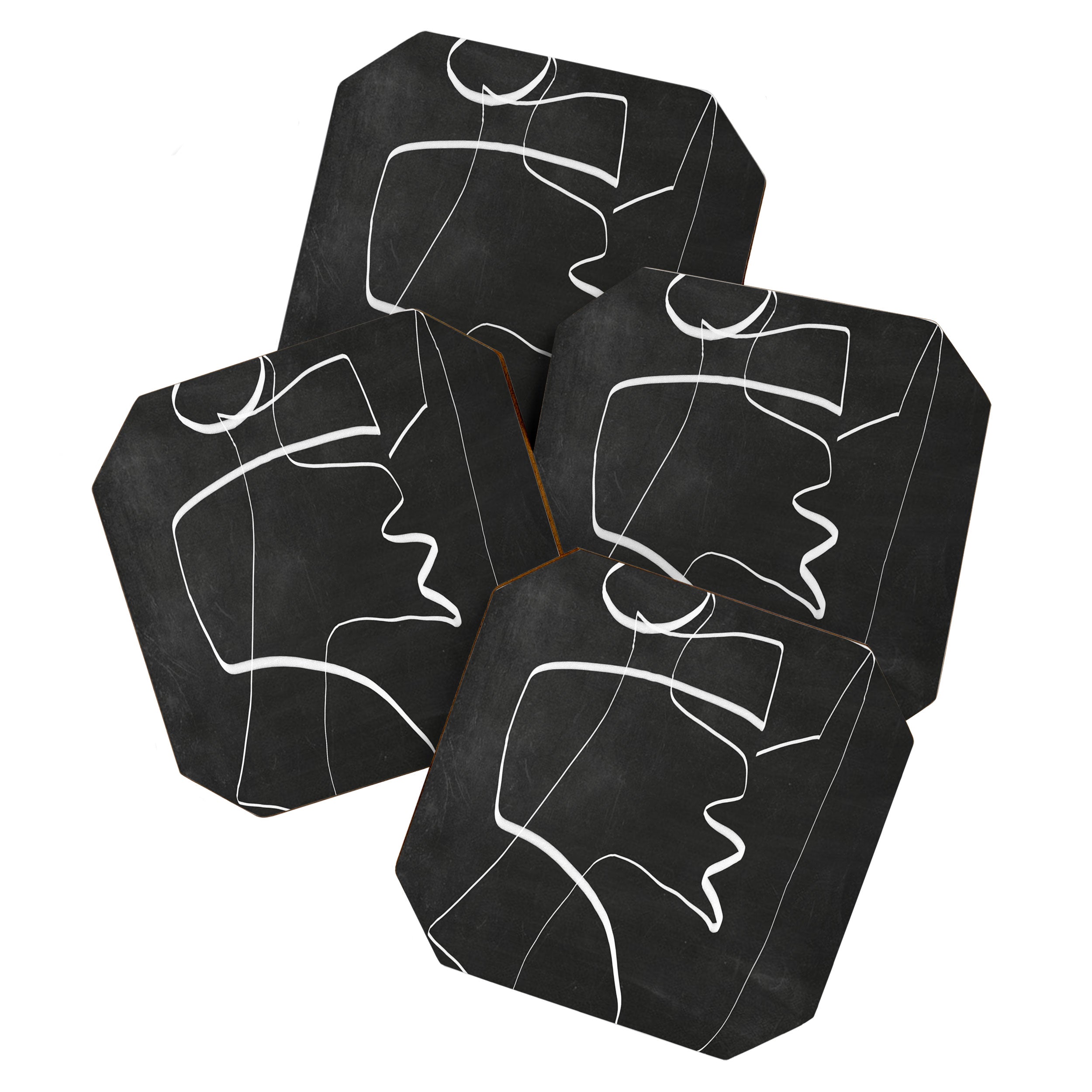 Abstract line art 6/2 Coaster Gallery Image 1