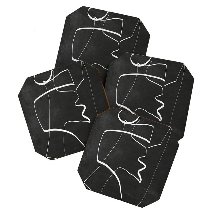Abstract line art 6/2 Coaster Gallery Image 1