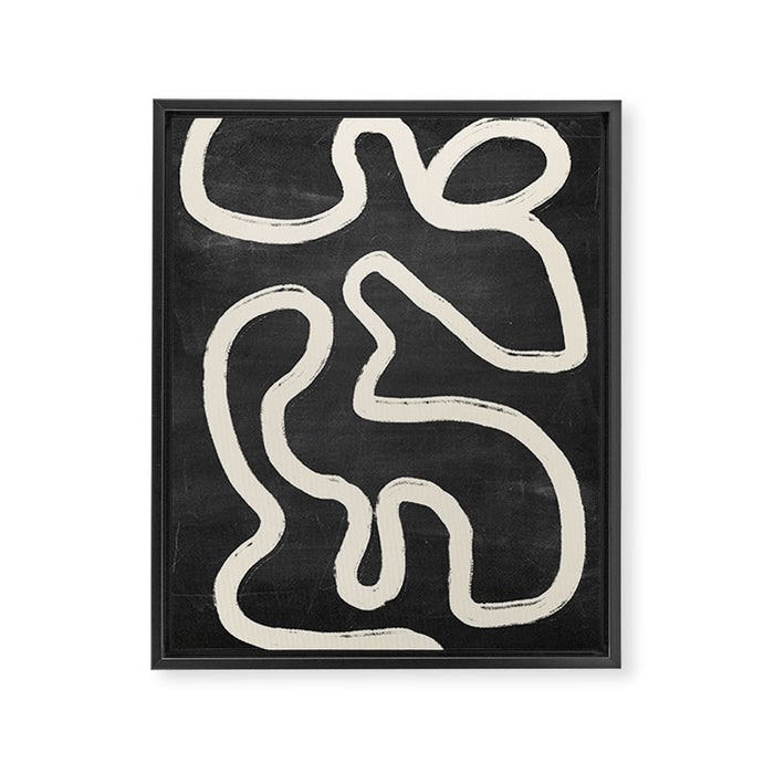 Abstract line art 63 Framed Canvas Print Gallery Image 1