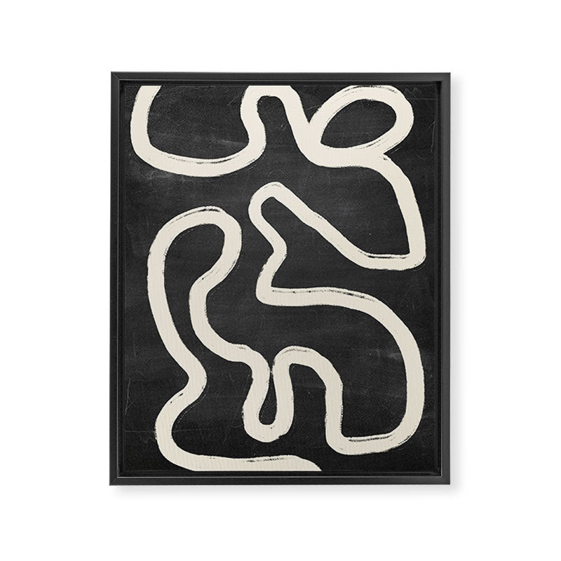 Abstract line art 63 Framed Canvas Print Gallery Image 6