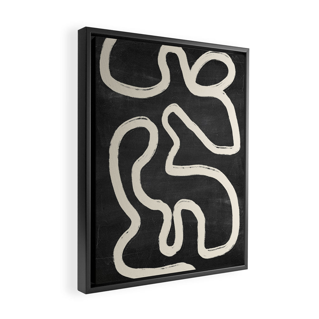 Abstract line art 63 Framed Canvas Print Gallery Image 2