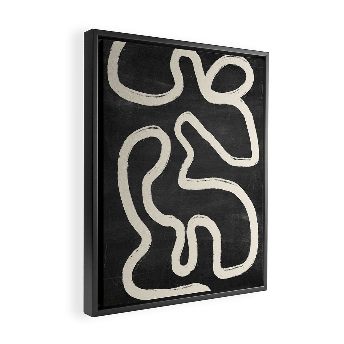 Abstract line art 63 Framed Canvas Print Gallery Image 2