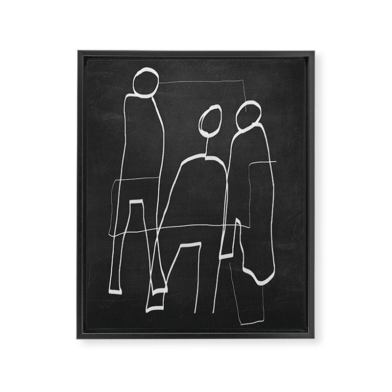Abstract line art 72 Framed Canvas Print Gallery Image 6