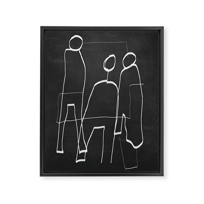 Abstract line art 72 Framed Canvas Print Gallery Image 1