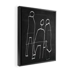 Abstract line art 72 Framed Canvas Print Gallery Image 2
