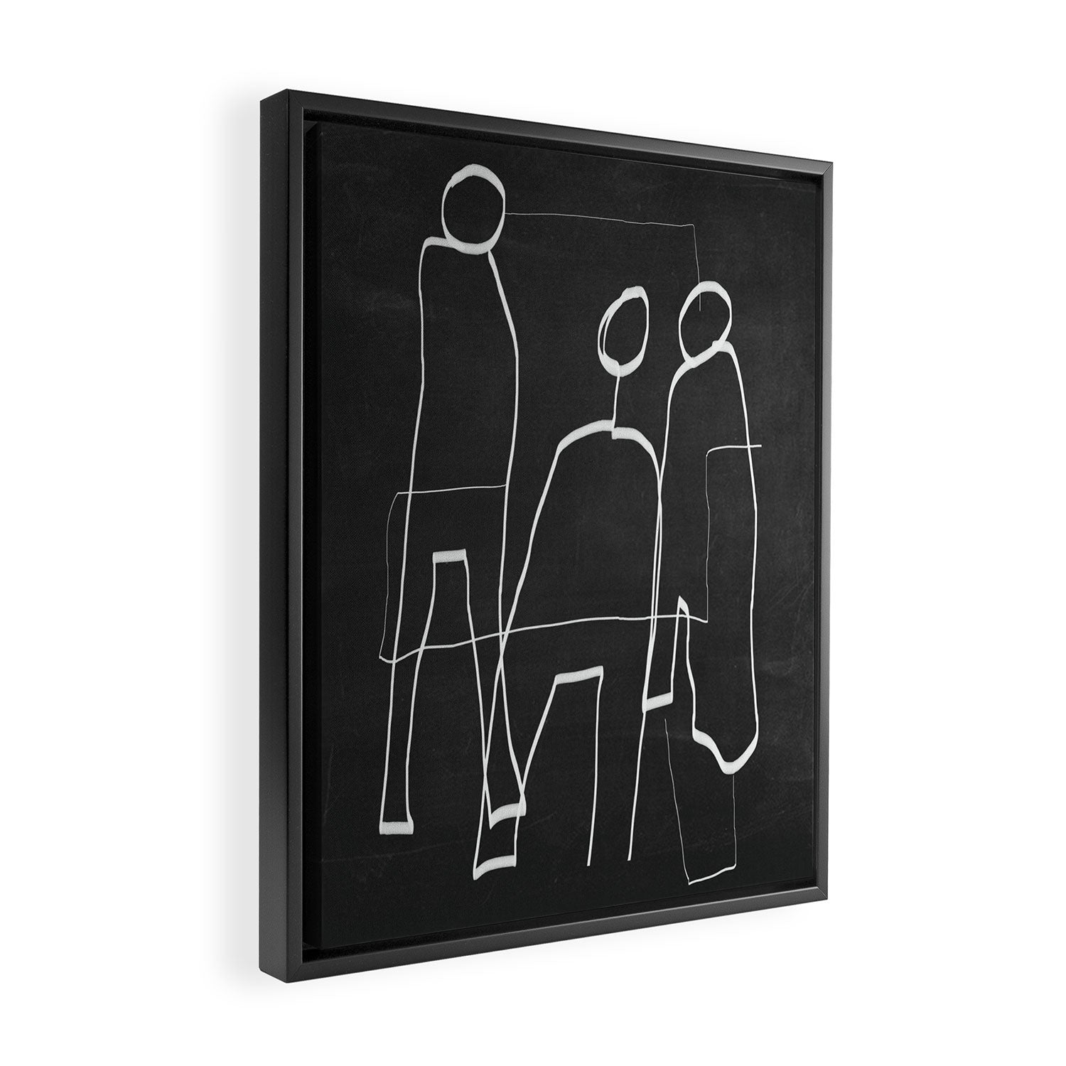 Abstract line art 72 Framed Canvas Print Gallery Image 2