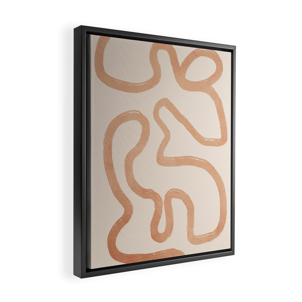 Abstract line art 75 Framed Canvas Print Gallery Image 2