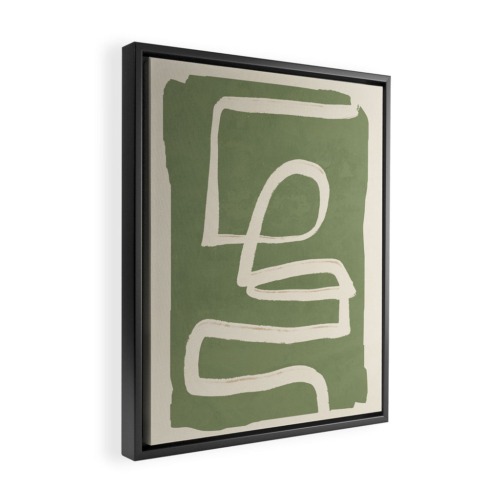 Abstract line art 77 Framed Canvas Print Gallery Image 2