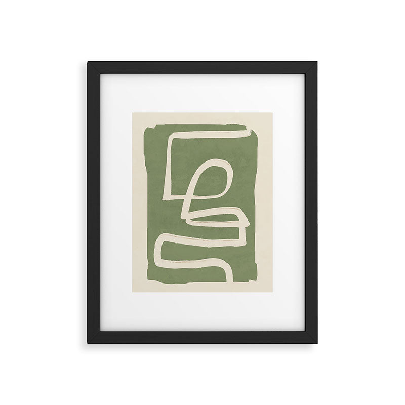 Abstract line art 77 Framed Art Print Gallery Image 4