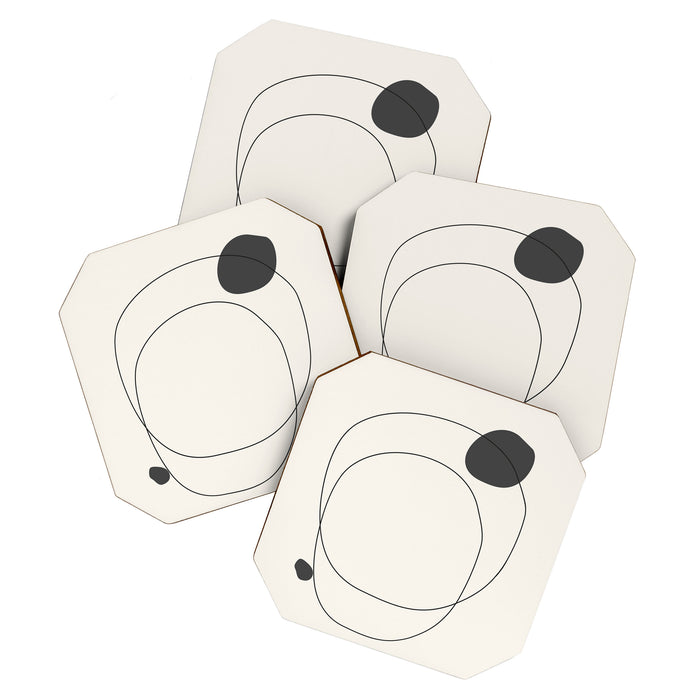 Abstract line art 79 Coaster Gallery Image 1