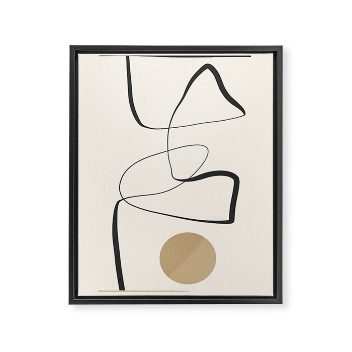 Abstract line art 84 Framed Canvas Print Gallery Image 1