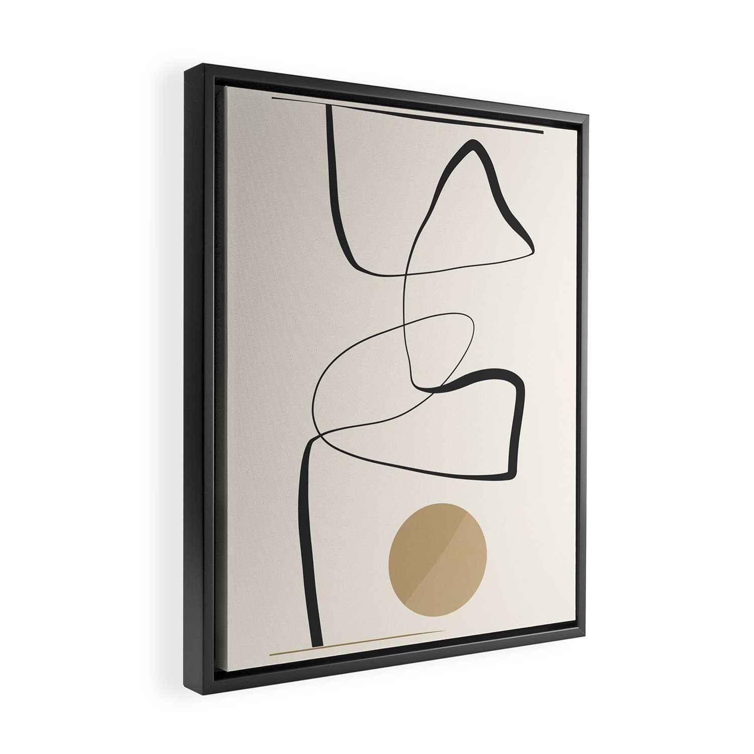 Abstract line art 84 Framed Canvas Print Gallery Image 2