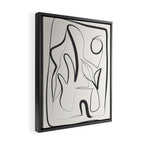 Abstract line art 9 Framed Canvas Print Gallery Image 2