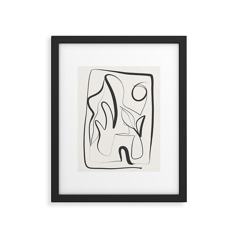 Abstract line art 9 Framed Art Print Gallery Image 5