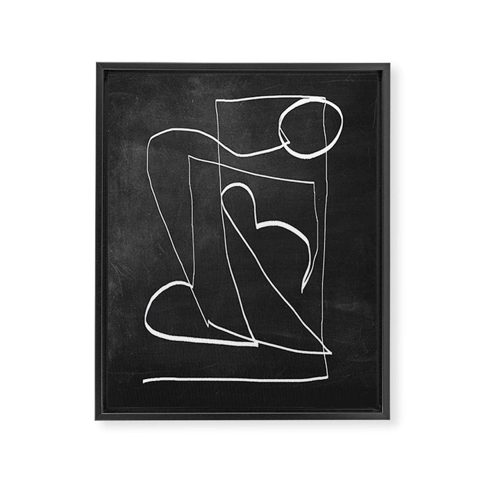 Abstract line art 93 Framed Canvas Print Gallery Image 1