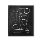 Abstract line art 93 Framed Canvas Print Gallery Image 6