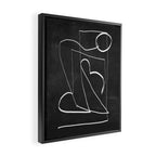 Abstract line art 93 Framed Canvas Print Gallery Image 2