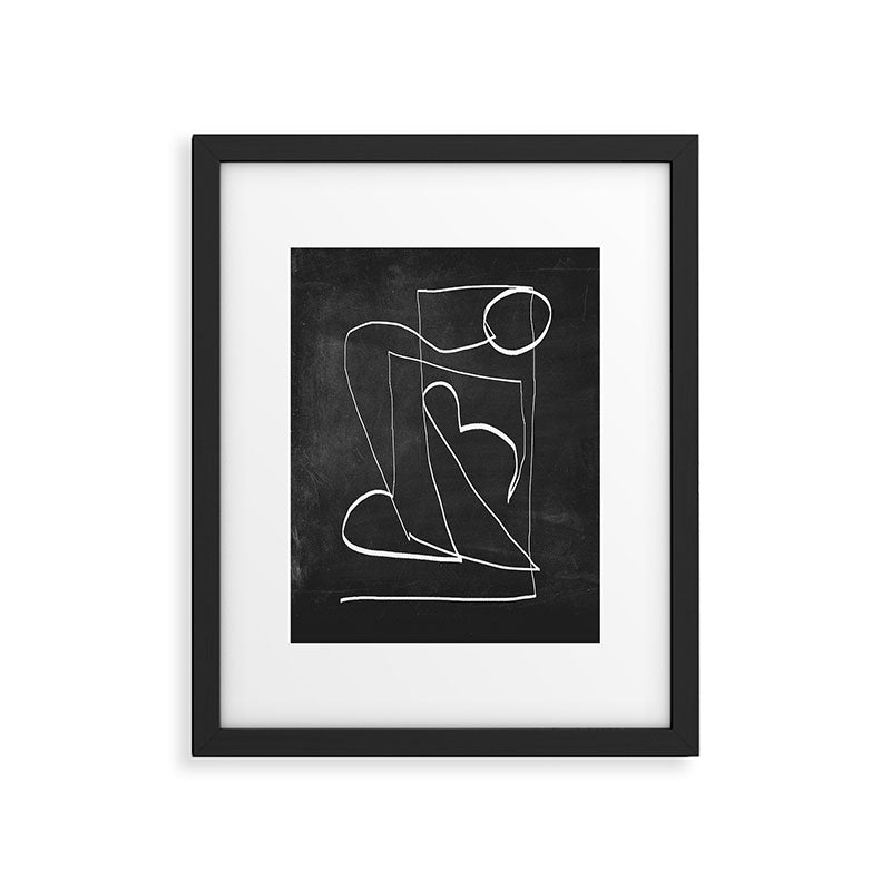 Abstract line art 93 Framed Art Print Gallery Image 5