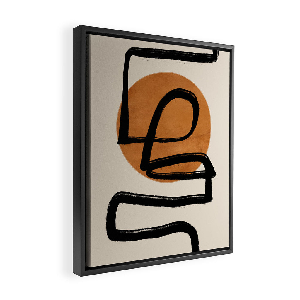 Abstract line art 97 Framed Canvas Print Gallery Image 2