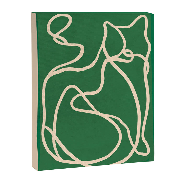 Abstract Line Art Cat 10 Canvas Print Gallery Image 1