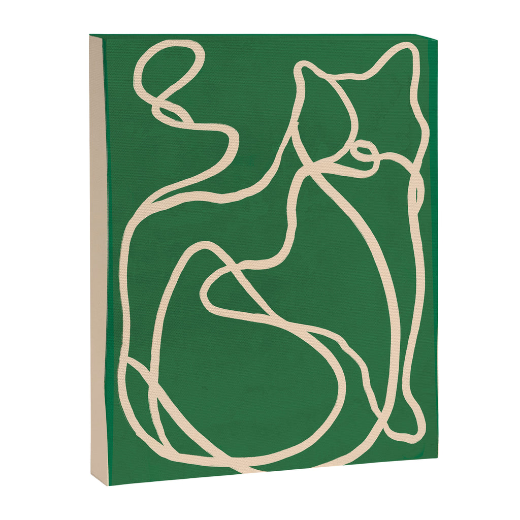 Abstract Line Art Cat 10 Canvas Print Gallery Image 6