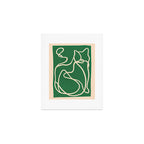 Abstract Line Art Cat 10 Art Print Gallery Image 1